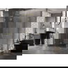Mexen Lunar L Duo душ кабина с панти 90 x 75 см, прозрачна, златна - 834L-090L-075P-50-00