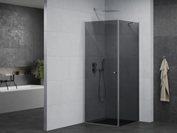 Mexen Pretoria кабина за душ с отвор за врата 90 x 90 см, графит, хром - 852-090-090-01-40