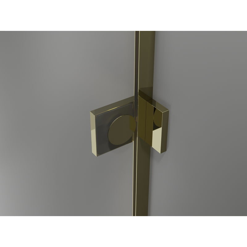 Mexen Lunar L Duo лява душ кабина 90 x 85 см, прозрачна, златна - 834L-090L-085P-50-00