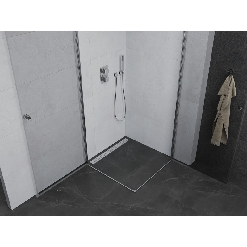 Mexen Pretoria Двойна душ-кабина с капаци 80 x 80 см, прозрачна, хром - 852-080-080-02-00