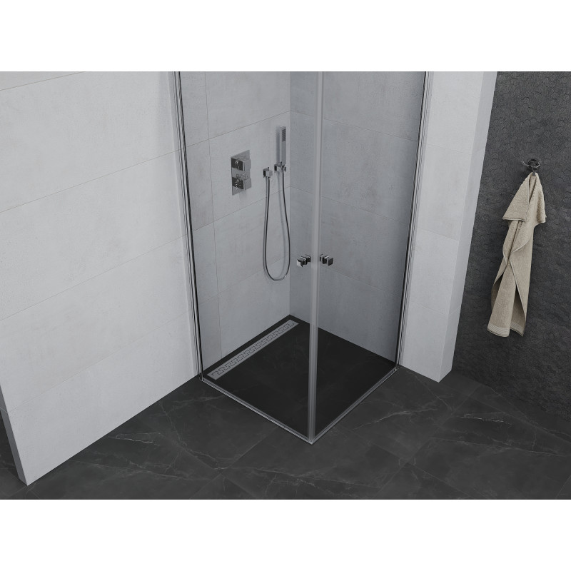 Mexen Pretoria Двойна душ-кабина с капаци 80 x 80 см, прозрачна, хром - 852-080-080-02-00