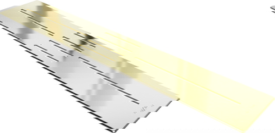 Mexen Toro декоративна лента за душ кабина 130-160 см, златна - 43920050