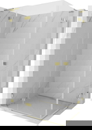 Mexen Lunar L Duo душ кабина лява врата 120 x 115 см, прозрачна, златна - 834L-120L-115P-50-00