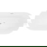 Mexen Luna Slim свободно стояща вана 170 x 75 см, бяла, преливане матов никел - 52041707500-97