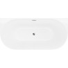 Mexen Oval Slim свободностояща вана до стената 170 x 80 см, бяла, хромиран
