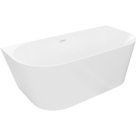 Mexen Oval Slim самостоятелна облицовка за вана 170 x 80 см, бяла, бял преливник - 52661708000-20