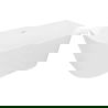 Mexen Oval Slim самостоятелна облицовка за вана 170 x 80 см, бяла, бял преливник - 52661708000-20