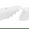 Свободностояща ovaлна вана Mexen Oval Slim 170 x 80 cm, бяла, златен преливник - 52661708000-50