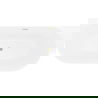 Mexen Oval Slim свободностояща вана за монтаж към стена 170 x 80 cm, бяла, златно матов преливник - 52661708000-55