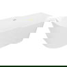 Mexen Oval Slim свободностояща вана за монтаж към стена 170 x 80 cm, бяла, златно матов преливник - 52661708000-55