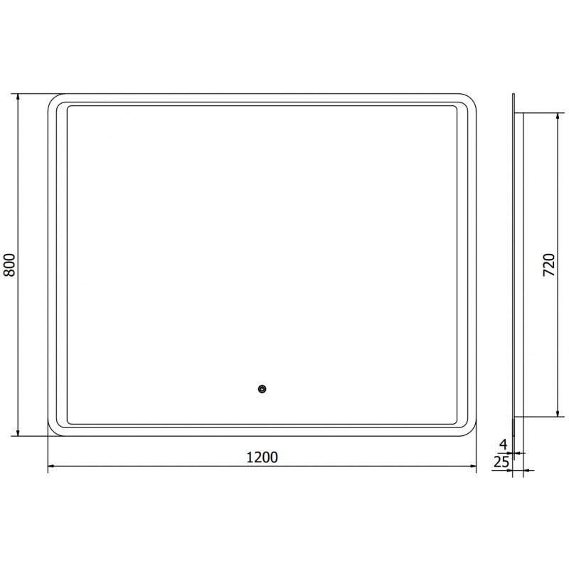 Mexen Zusa осветено огледало за баня 120 x 80 cm, LED 6000K, анти-мъгла - 9808-120-080-611-00