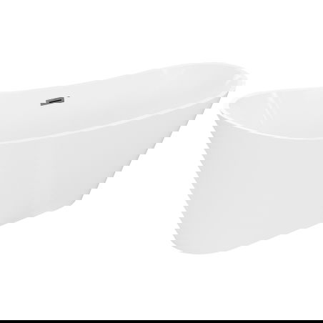 Mexen Dora Свободностояща вана 150 x 75 cm, бяла, преливник gun gray четкан