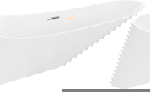 Mexen Dora свободностояща вана 160 x 75 cm, бяла, преливник розово злато - 52071607500-60