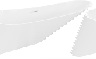 Mexen Dora свободно стояща вана 170 x 75 см, бяла, бял преливник - 52071707500-20