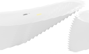 Mexen Lotos свободно стояща вана 140 x 75 см, бяла, преливник златен матиран - 52051407700-55