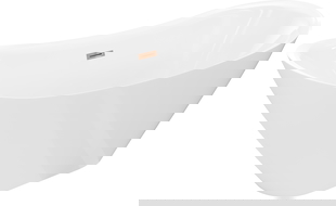 Mexen Lotos свободностояща вана 140 x 75 см, бяла, преливане розово злато - 52051407700-60