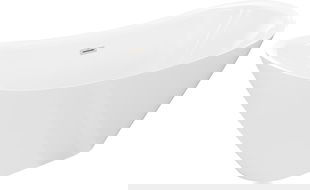 Mexen Lotos самостоятелна вана 140 x 75 см, бяла, преливник никел мат - 52051407700-97