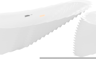 Mexen Lotos свободностояща вана 140 x 75 см, бяла, преливник четкана мед - 52051407700-65