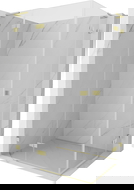 Mexen Lunar L Duo душ кабина с люлееща се врата, лява, 120 x 85 см, прозрачна, четкато злато - 834L-120L-085P-55-00