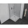 Mexen Pretoria разтваряща се душ кабина 100 x 100 см, прозрачна, хром + подложка