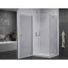 Mexen Pretoria душ кабина 70 x 80 см, прозрачна, хром + душово корито Flat