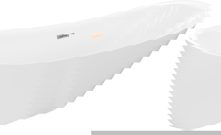 Mexen Lotos свободностояща вана 160 x 75 см, бяла, преливник розово злато - 52051607700-60