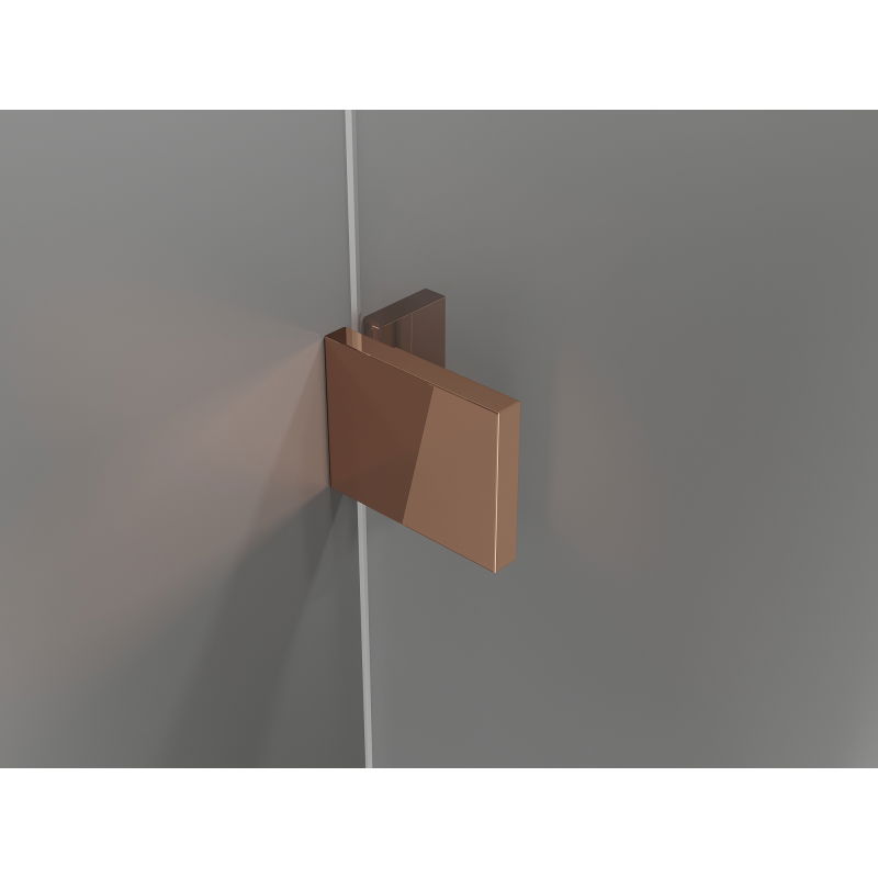 Mexen Lunar L Дио лява душ кабина, отваряща, 95 x 85 см, прозрачна, розово злато - 834L-095L-085P-60-00