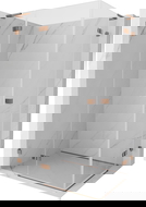 Mexen Lunar L Duo лява душ кабина 100 x 80 см, прозрачна, розово злато - 834L-100L-080P-60-00