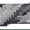 Mexen Pretoria душ кабина с отваряща се врата 100 x 90 см, прозрачна, хром + подистрация Flat - 852-100-090-01-00-4010
