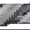 Mexen Pretoria душ кабина с отваряща се врата 100 x 90 см, прозрачна, хром + подистрация Flat - 852-100-090-01-00-4010
