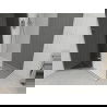 Mexen Roma душ кабина с наклон 120 x 100 см, графит, хром + поддон Flat, бял - 854-120-100-01-40-4010