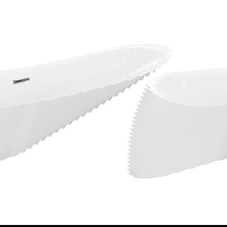 Mexen Lotos самостоятелна вана 170 x 75 см, бяла, преливник gun gray матов - 52051707700-66