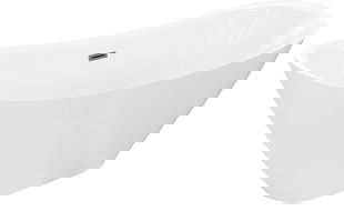 Mexen Lotos самостоятелна вана 170 x 75 см, бяла, преливен четка Gun Grey - 52051707700-66
