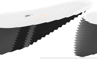 Mexen Lotos свободностояща вана 170 x 75 cm, бяла/черна, преливник четкана мед - 52051707775-65