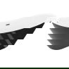 Свободностояща вана Mexen Lotos 170 x 75 см, бяла/черна, преливник gun metal - 52051707775-95
