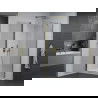 Mexen Pretoria кабина за душ с отваряне 70 x 70 см, прозрачен, златен + подложка Flat - 852-070-070-50-00-4010