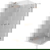 Mexen Lunar Duo душ кабина с врати 110 x 110 см, прозрачна, четкана мед - 834-110L-110P-65-00
