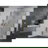 Mexen Pretoria душ кабина 80 x 80 см, прозрачна, златна + под Matte - 852-080-080-50-00-4010
