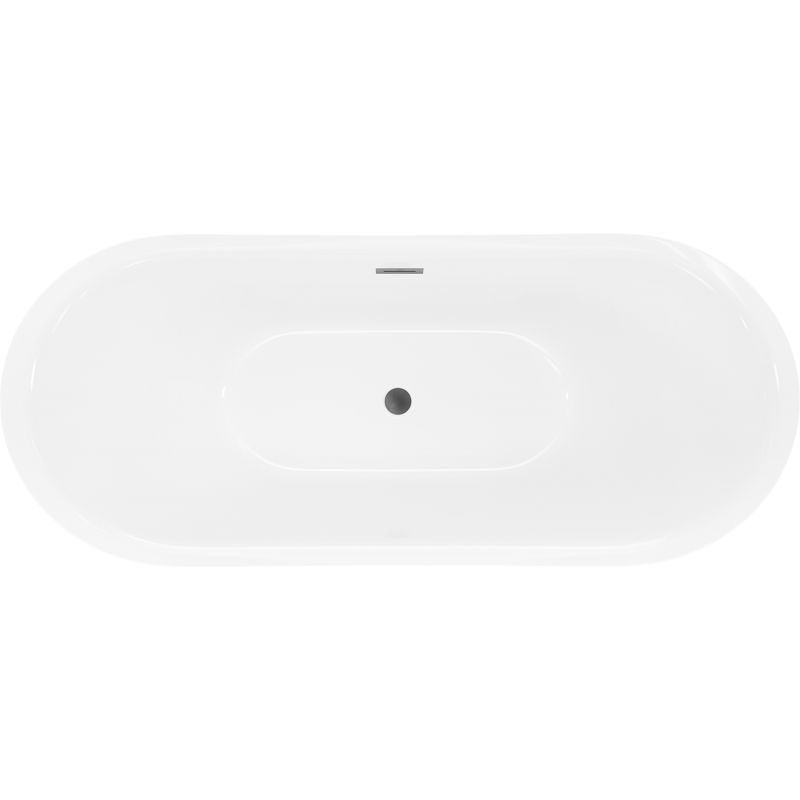 Mexen Lotos свободностояща вана 180 x 75 cm, бяла, преливник gun metal - 52051807700-95