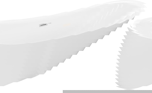 Mexen Lotos свободностояща вана 180 x 75 cm, бяла, преливник от четкан никел - 52051807700-97