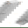 Mexen Lunar L Duo душ кабина с врати 105 x 105 см, прозрачно, розово злато - 834L-105L-105P-60-00
