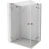 Mexen Lunar L Duo врата за душ кабина 120 x 95 см, прозрачна, розово злато - 834L-120L-095P-60-00