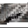 Mexen Lunar Duo окачена душ кабина 90 x 70 см, прозрачна, четка gun gray - 834-090L-070P-66-00
