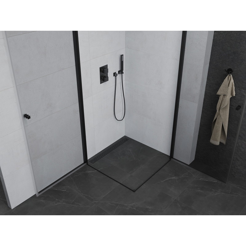 Mexen Pretoria Двойна душ кабина с врати 90 x 90 см, прозрачна, черна