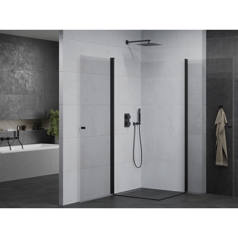 Mexen Pretoria Двойна душ кабина с врати 90 x 90 см, прозрачна, черна