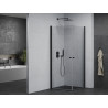 Mexen Pretoria Двойна душ кабина с врати 90 x 90 см, прозрачна, черна