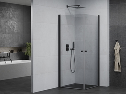 Mexen Pretoria Двойна душ кабина с врати 90 x 90 см, прозрачна, черна
