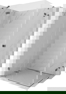 Mexen Lunar Duo лява душ кабина с врата 95 x 75 см, прозрачна, сив металик матиран - 834-095L-075P-66-00