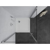 Mexen Pretoria Душ кабина с две врати 80 x 80 см, прозрачно стъкло, хром + плосък