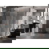 Mexen Lunar L Duo душ кабина отваряема 80 x 80 см, прозрачна, четкана мед - 834L-080L-080P-65-00